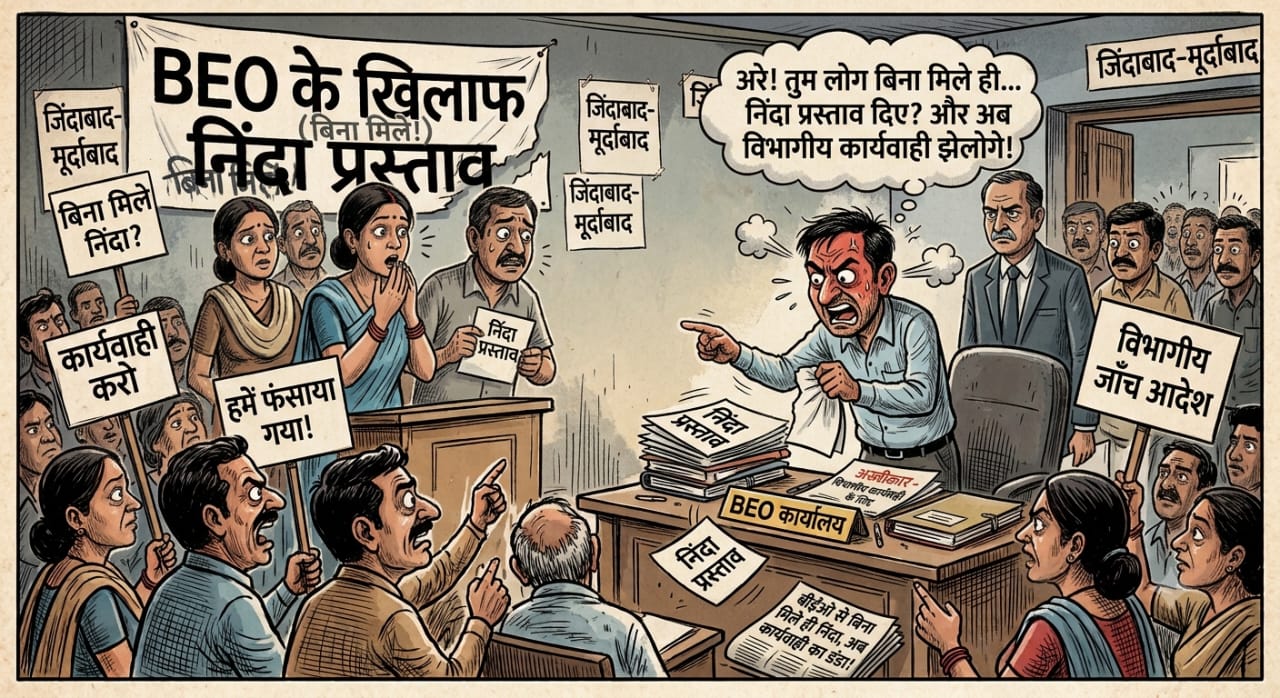 बीईओ से बिना मिले संघ ने रखा निंदा प्रस्ताव, होगी कार्रवाई
